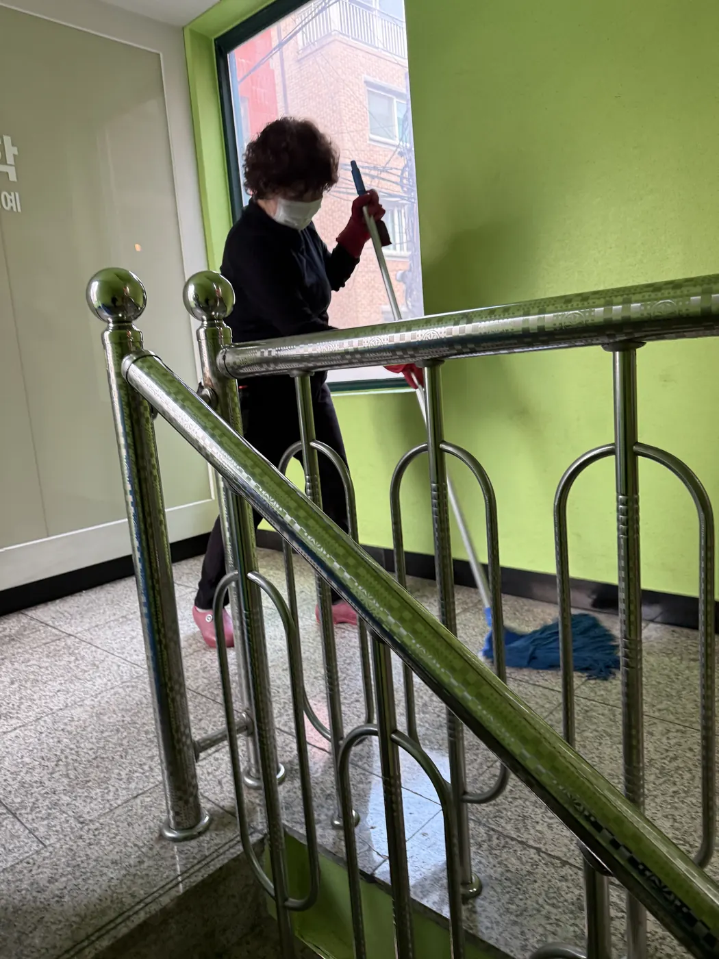 작업 진행 — 순창군 학원청소 현장