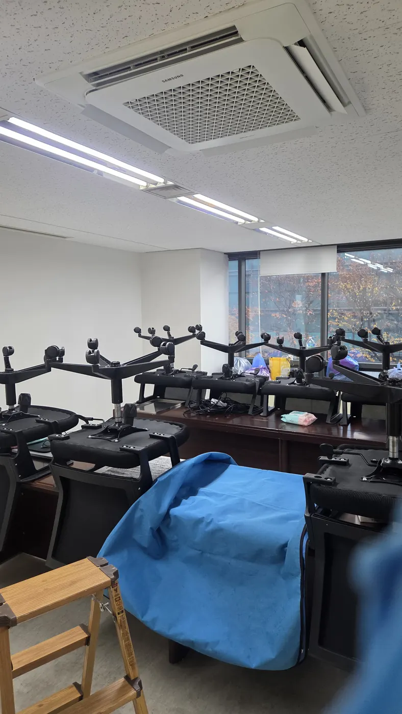 물받이 설치 — 남원시 에어컨청소 현장