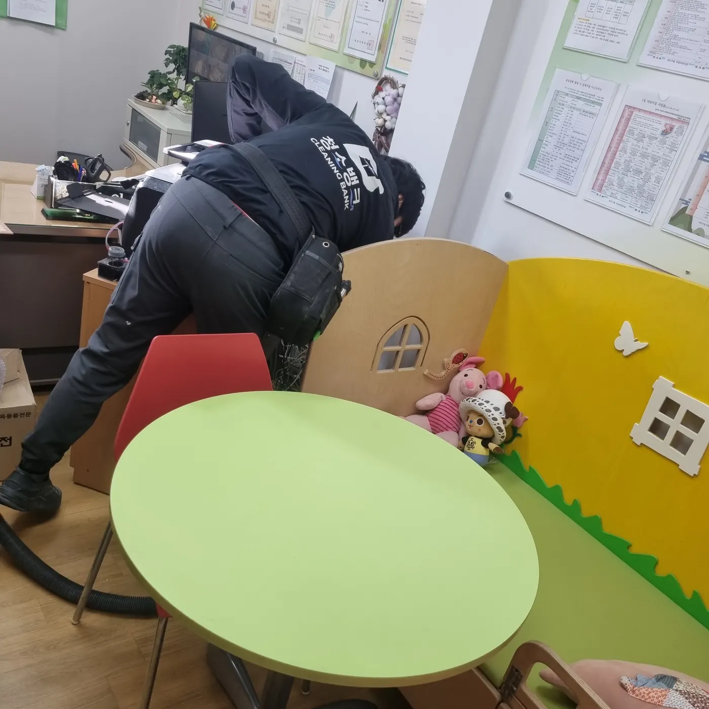 심원면 어린이집청소 시공 현장 — 교실 마감
