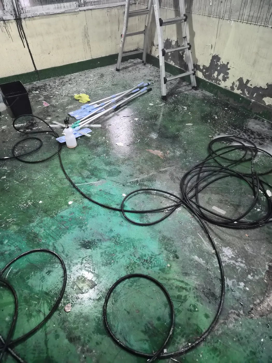 고압 세척 — 고창군 화재청소 현장