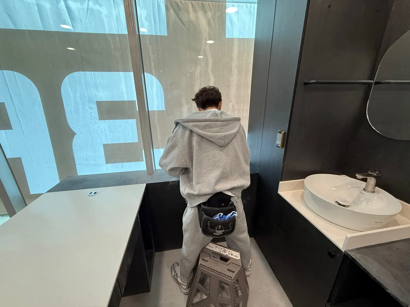 세정 진행 — 삼례읍 상가청소 현장