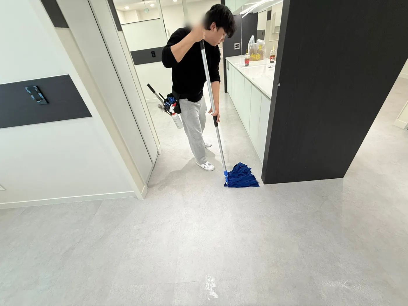 세정 진행 — 순창군 상가청소 현장