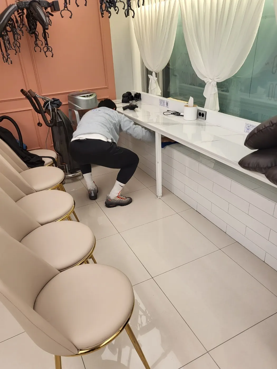 세정 진행 — 부안읍 미용실청소 현장