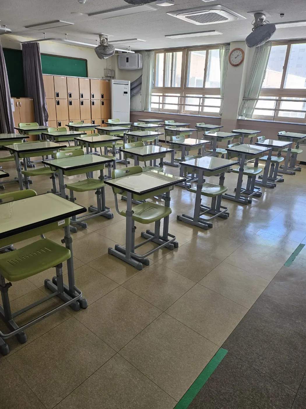 전북특별자치도 학교청소 시공 현장 — 교실 마감