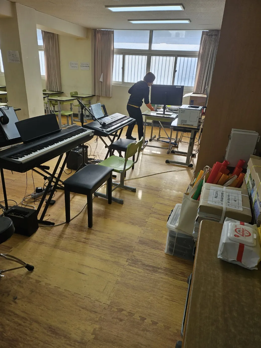 특별실 작업 — 익산시 학교청소 현장